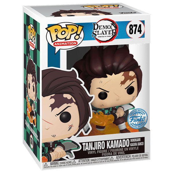 Funko POP #874 Demon Slayer Tanjiro Kamado Hinokami Kagura Dance Exclusive Figure